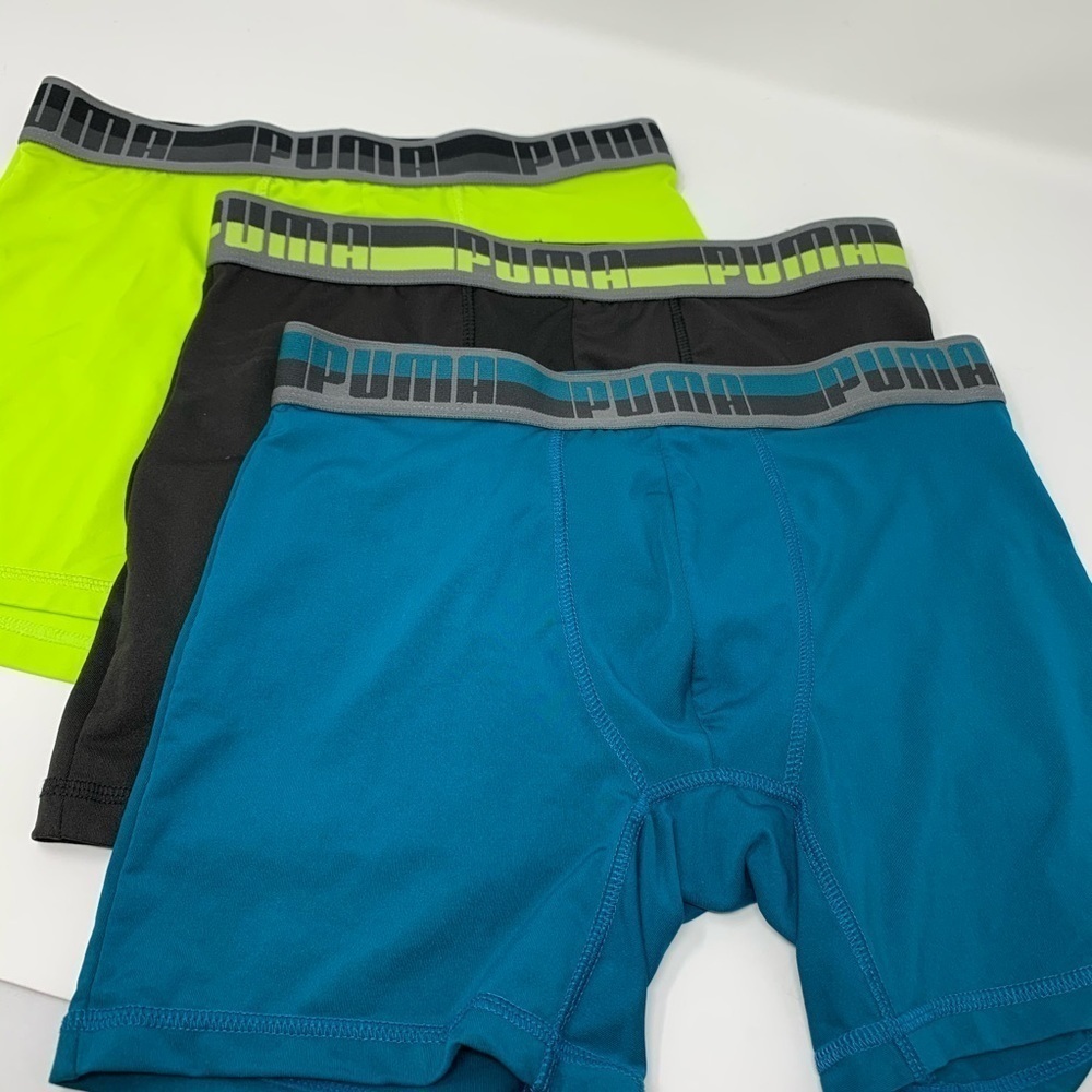 PUMA Men's Boxer Briefs Set Underwear Size Small Set 85% Polyester 15% Spandex